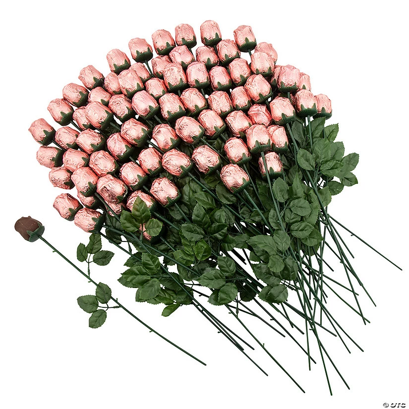 Coupon 💯 Bulk Pink Foil-Wrapped Chocolate Roses - 72 Pc. 🎉 1 Coupon 💯 Bulk Pink Foil-Wrapped Chocolate Roses - 72 Pc. 🎉