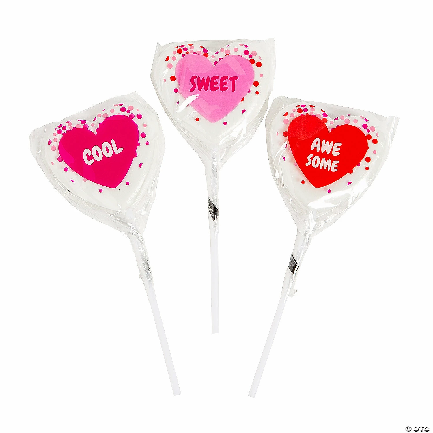 Promo ✔️ Confetti Heart-Shaped Conversation Heart Lollipops - 12 Pc. 🤩 1 Promo ✔️ Confetti Heart-Shaped Conversation Heart Lollipops - 12 Pc. 🤩