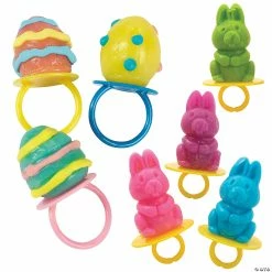 Budget ๐ฏ Easter Ring Lollipops Mix - 48 Pc. ๐