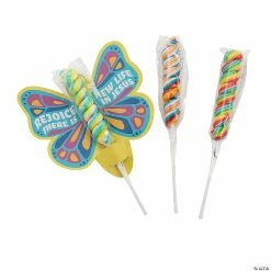 Best Sale 🔥 Faith Easter Butterfly Cards with Lollipop Handout Kit for 24 🌟