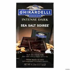 Buy ✨ Ghirardelli Chocolate Intense Dark Sea Salt Soiree, 4.12 oz, 3 Pack ⭐