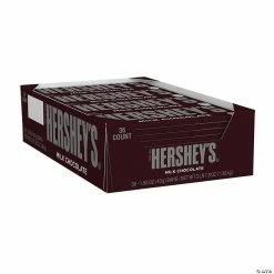 Best deal 👏 HERSHEY'S Full Size Milk Chocolate Bar, 1.55 oz, 36 Count 👏