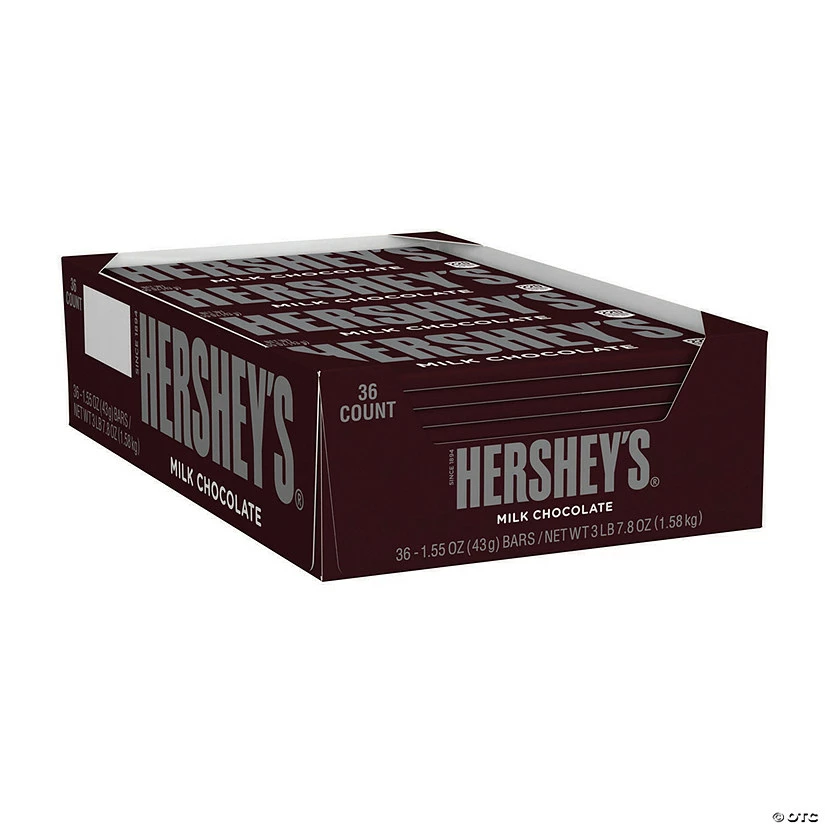Best deal 👏 HERSHEY'S Full Size Milk Chocolate Bar, 1.55 oz, 36 Count 👏 1 Best deal 👏 HERSHEY'S Full Size Milk Chocolate Bar, 1.55 oz, 36 Count 👏