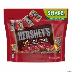 Best deal 😉 HERSHEY'S Miniatures Dark Chocolate 🍬 Candy Assortment, Share Pack, 10.1 oz, 3 Pack 🧨