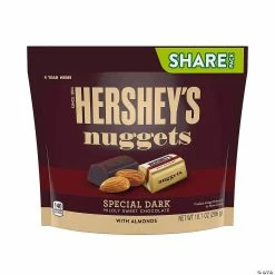 Best Sale 🤩 HERSHEY'S NUGGETS SPECIAL DARK Mildly Sweet Chocolate with Almonds 🍬 Candy, 10.1 oz, 3 Pack ✨