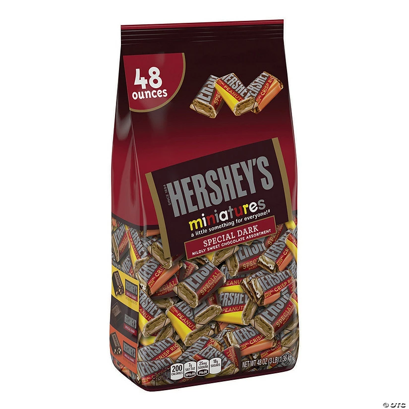 Cheapest ⭐ HERSHEY'S SPECIAL DARK Mildly Sweet Chocolate Miniatures Assortment, 48 oz 🌟 1 Cheapest ⭐ HERSHEY'S SPECIAL DARK Mildly Sweet Chocolate Miniatures Assortment, 48 oz 🌟