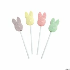 Outlet ๐ Pastel Easter Bunny Lollipops - 46 Pc. ๐