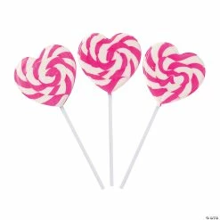 New 😀 Heart-Shaped Swirl Lollipops - 12 Pc. 🧨