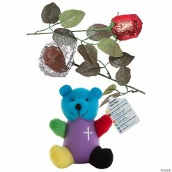 Best Sale 🌟 Prayer Bear & Chocolate Rose Gift Kit for 12 – 24 Pc. 🛒