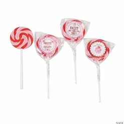 Outlet ๐ Sweet On You Valentine Swirl Lollipops - 12 Pc. ๐