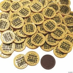 Cheapest 😉 Winning in Christ Gold Chocolate Coins - 76 Pc. ✨